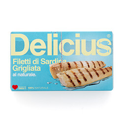 Grilled Sardine Fillets in Brine 90g