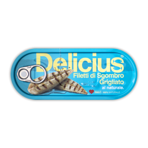 Grilled mackerel fillets in brine, 110g