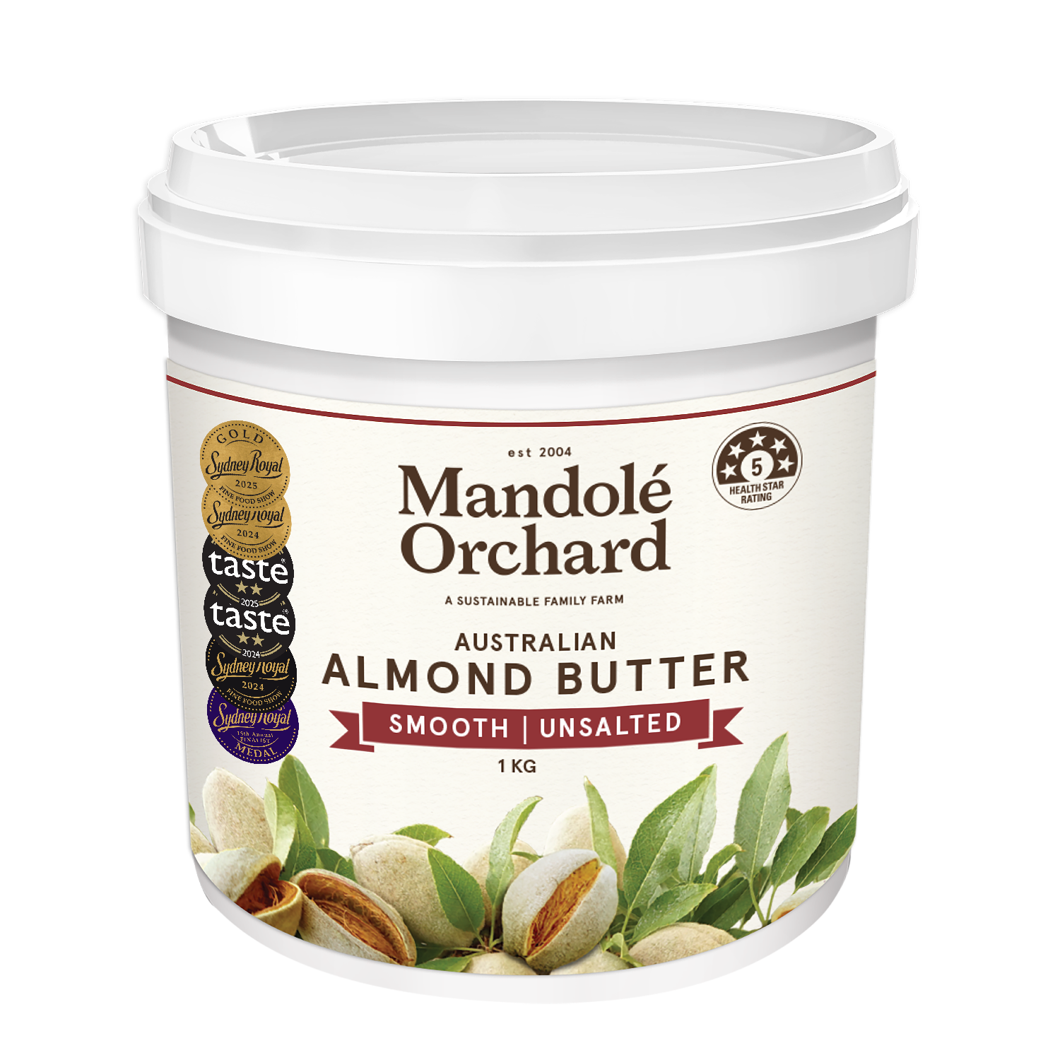 05MOB457 Butter Almond UNSALTED Smooth 1kg