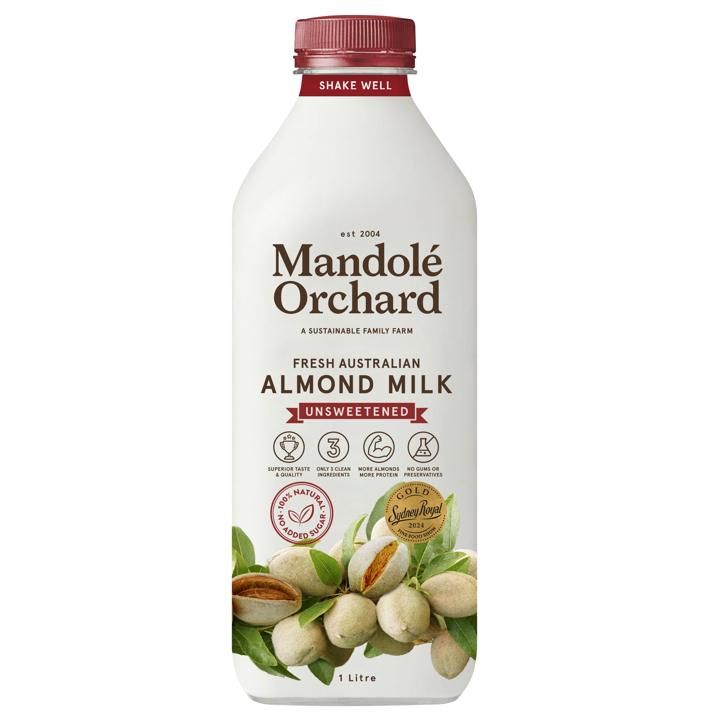05MOM861 Milk Almond UNSWEETENED Fresh 1L