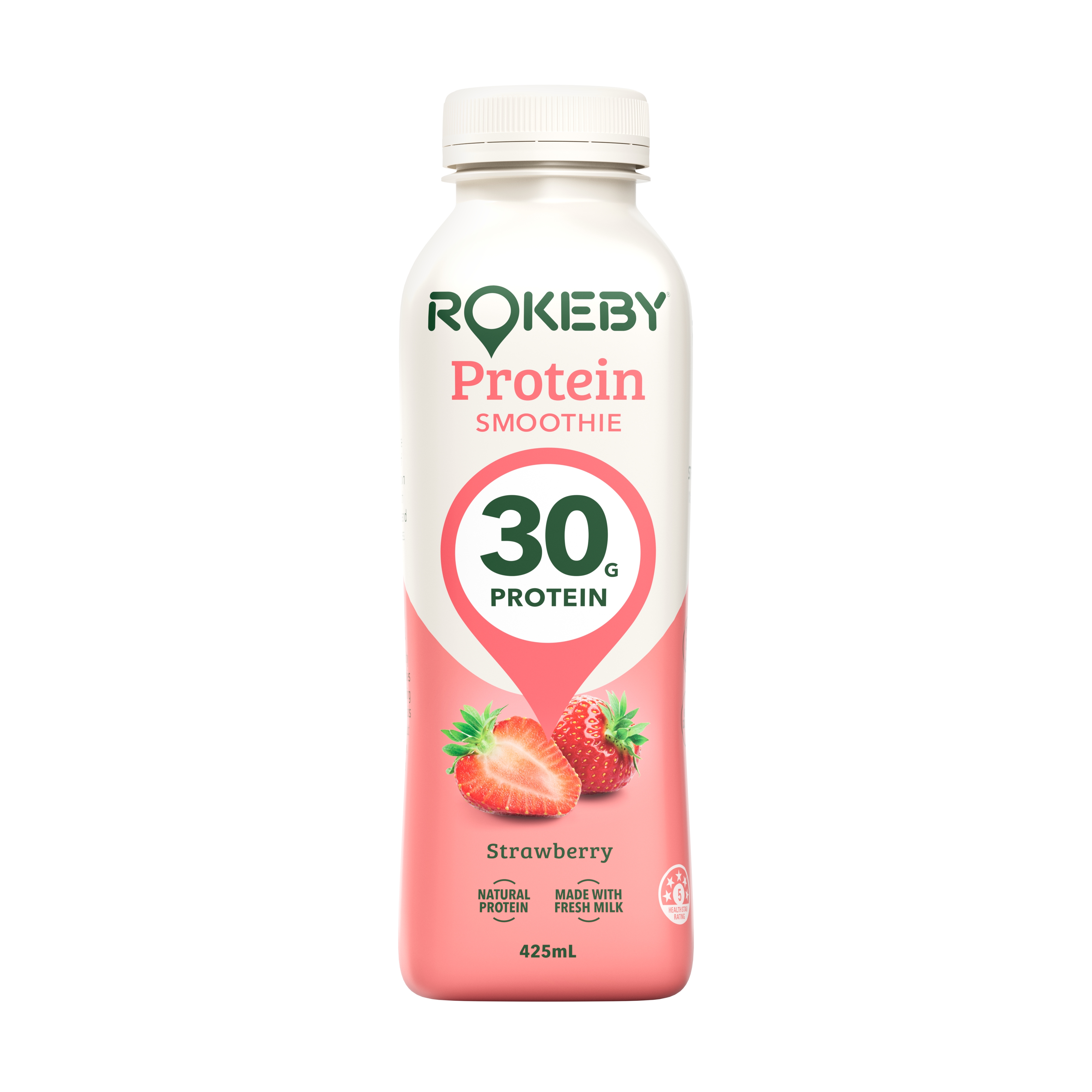 5RN078-Rokeby-Smoothie Protein Strawberry 425mL (12)-hero-1